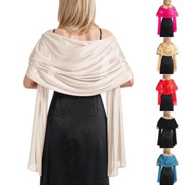 Scarves Shawl For Women Summer Women's Gorgeous And Elegant Silk Scarf Shimmery Satin Wraps Party Luxury Cashmere