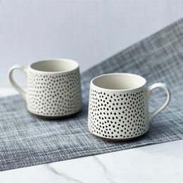 Coffee Pots Drinkware Mug Ceramics & Pottery Gifts Cups Fashion Dot Japanese Style Originality Cafe Cup 1PCS Tazas