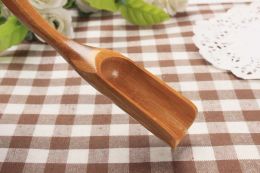 Wooden Bamboo Tea Spoon Coffee Tea Drinking Tools Cooking Utensil Length 18cm Tea Scoop Home Kitchen Accessories Wholesale