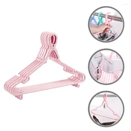 Hangers 5 Pcs Windproof Clothes Hanger Laundry Shirts Home Plastic Closet Drying Rack Outdoor Tie Hanging Racks Multi-function