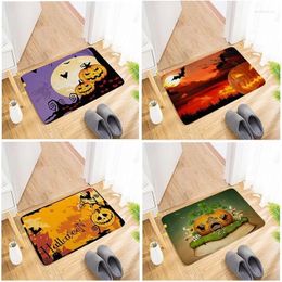 Carpets 2023 Halloween Cartoon Carpet Bathroom Entrance Doormat Indoor Floor Rugs Absorbent Mat Anti-slip Kitchen Rug Home Decor