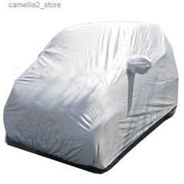 Car Covers Car Covers Sun Shield Universal for benz smart fortwo SUV Outdoor Cover Door Body Waterproof Anti-UV Snowproof Auto Accessories Q231012