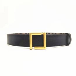 Fashion Men Jeans Belts Designer Luxurys Belt Genuine Leather Belt Gold Smooth Buckle Waistband For Womens Width 4.0cm High Quality