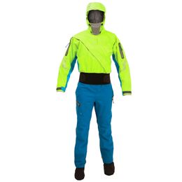 Wetsuits Drysuits Women's Drysuit For Kayaking Dry Suit Diving Sufing Front Zip Waterproof OnePiece Hoodies With Latex Cuffs And Neck DW15 231011