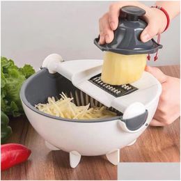 Fruit & Vegetable Tools Mtifunctional Vegetable Cutter Slicer Grater Chopper Kitchen Tool Home Garden Kitchen, Dining Bar Kitchen Tool Dhzl2