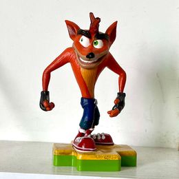 Mascot Costumes Totaku Crash Bandicoot Figure Ornament Accessories Tabletop Decoration Doll 10cm Bookshelf Ornament Present for Friends