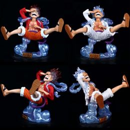 Mascot Costumes Anime Figma One Piece Luffy Figure Gear 5 Nika Sun God Action Figure Collectible Model Toys Gift for Children Bookshelf Ornament