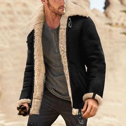 Men's Jackets Windbreaker Simple Collar Mens Lightweight Long Padded Lapel Sleeve Jacket Winter Leather Coats For Man