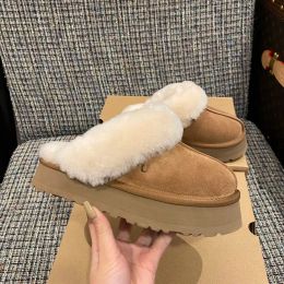 Stivali firmati Uggskid Mini Boot Platform Tasman Tazz Platform Australia Pantofole Stivaletti invernali Snow Mini Boot Ankle Short Fur Chesut Outdoor Comfort Unisex 297