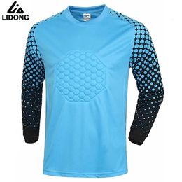 Outdoor TShirts Kids Soccer Jerseys Sports Rugby Goalkeeper Jersey Youth Survetement Football Boys Goal keeper Uniforms Quick Dry Custom Print 231011