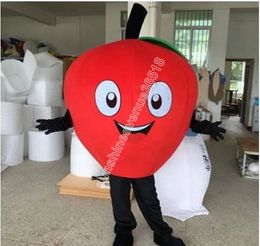 Performance red Fruit Mascot Costume High Quality Cartoon theme character Carnival Adults Size Christmas Birthday Party Fancy Outfit