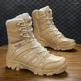 Boots Autumn/Winter Military For Men Black Army Tactical Training Mens Anti-Slippery Combat Man Fashion