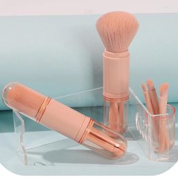 Makeup Brushes 4 Pieces/set Mini Brush Set Travel Portable Tool Powder Eye Shadow Mixed In 1