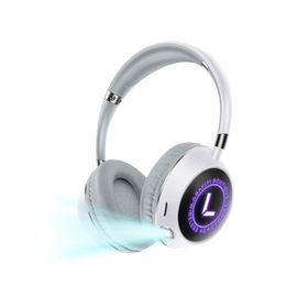 Wireless Headset Bluetooth Headphones with Mic Stereo BT 5.3 Earphone Large Battery Flashlight RGB Noise Reduction TF Card MP3 Music Player FM Radio