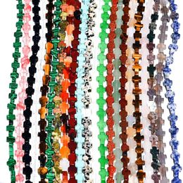 Jewellery Pouches Natural Crystal Stone Cross Loose Beaded Tiger's Eye Aventurine Jade DIY Bracelet Necklace Earrings