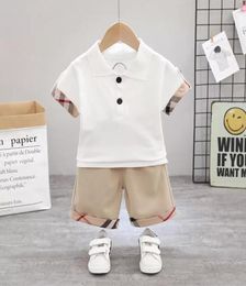 Baby Clothing 2PCS Set Kid Boy Clothes New Romper Cotton Newborn Baby Girls Kids Designer Infant ShirtShorts Clothing2846196