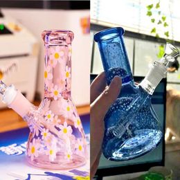 Beaker Water Bongs Thick glass Pipe Hookahs Shisha Glass Bubbler Dab Rigs Smoking Downstem Perc With 14mm Joint