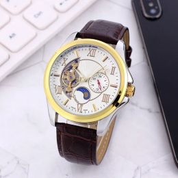 2023 new high quality luxury mens watches Large flywheel Five stitches automatic Mechanical watch designer wristwatches Top brand leather strap