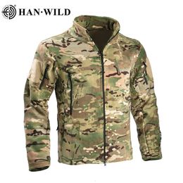 Other Sporting Goods Full Zipper US Military Jackets Thermal Fleece Tactical Jacket Safari Coat Hiking Outdoor Army Jackets Softshell Jacket Men 231011