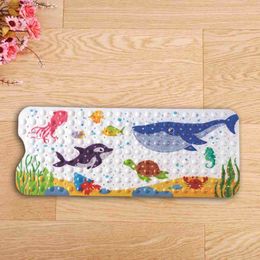 Non-Slip Bath Mats Bathtub Mat Baby Non Slip Bath Mat Kids 3D Bath Shower Tub Mat for Bathroom with Suction Cups Eco-Friendly PVCL231012