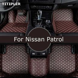 Floor Mats Carpets TITIPLER Custom Car Floor Mats For Nissan Patrol Y61 Foot Coche Accessories Auto Carpets Q231012