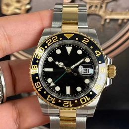 Mens Watches Rolx Designer Watches Mens GMT Work Black Ceramic Border 116713LN7820340MM Sapphire Automatic Mechanical Wristwatch 316L Steel Bracelet Xgga