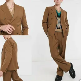 Men's Suits Casual Fashion Leisure Suit Custom Tailor-Made 2 Pieces Blazers Street Tuxedo Wedding Groom Formal Prom Tailored