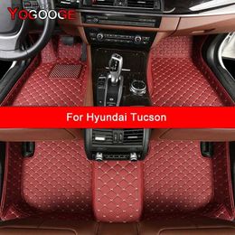 Floor Mats Carpets YOGOOGECustom Car Floor Mats For Hyundai Tucson Auto Accessories Foot Carpet Q231012