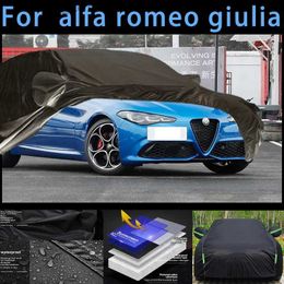 Car Covers For alfa romeo giulia Outdoor Protection Full Car Covers Snow Cover Sunshade Waterproof Dustproof Exterior Car accessories Q231012