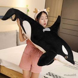 Christmas Toy Supplies 50/75CM Simulation Whale Plush Toys Stuffed Fish Doll Shark Cartoon Soft Sleep Kids Girls Baby Gift R231012