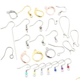 Never Fade High Quality Stainless Steel Diy Earring Findings Clasps Hooks Jewellery Making Accessories Earwire Dhgarden Otzuj