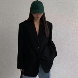 Women's Trench Coats Suit Jacket Belt Women Korean Fashion Breasted Fall Long Sleeve Black Office Ladies Designed Female Style