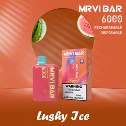 Original Mrvi Bar 6000 Puffs Disposable Vape 13ml Prefilled Recharge Adjustable Airflow New Flavours Vape Pen puff 6k Electronic Cigarette Disposable Device