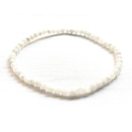 MG0107 Whole A Grade Rainbow Moonstone Bracelet 4 mm Mini Gemstone Bracelet Women's Yoga Mala Energy Bead Jewelry188h