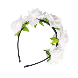 Bandanas Bride Headpieces Wedding Creative Headwrap Hair Hoop Wreath Accessories Band Miss Headband Flowers