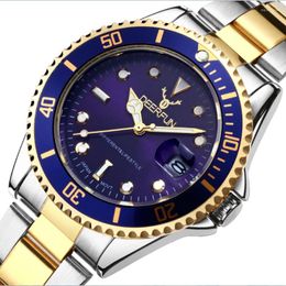 Wristwatches Deerfun Men Watch Luxury Casual Business Diamond Stainless Steel Waterproof Classic Calendar Quartz