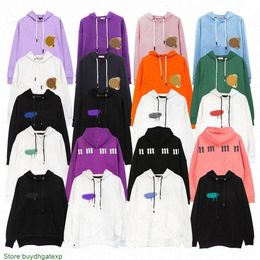 Men's Hoodies Palm Designer Palmangel Pink Hoodies Angle Bear Graphic Tee Street Alphabet Sweatshirts Splash Ink Women Hoodys Trend Plus Sweaters Oversized Hoody