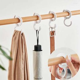 Hooks Free Punching S-Shaped Hook Door Hanger Wall Mounted Storage Small Heavy Load Rack For Kitchen Bathroom Home