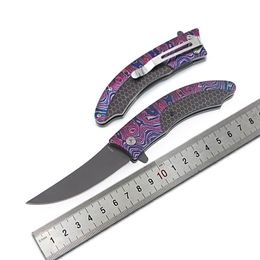 DA144 Outdoor Folding Blade Knife Camping Hunting Pocket Knife Stainless Steel Knives Sharp Cutter Multi function