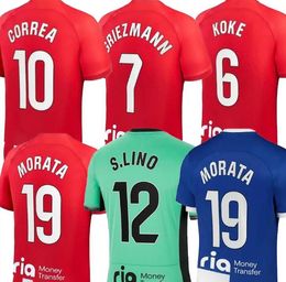 10 CORREA 9 MEMPHIS Customised 23-24 Soccer Jerseys football shirt Thai Quality Design Your Own 6 KOKE 7 GRIEZMANN 11 LEMAR 19 MORATA 23 REINILDO 16 MOLINA Football wear