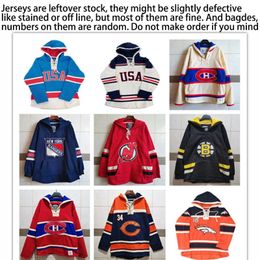 Outdoor TShirts Random Number Thick Ice Hockey Jersey Sport Embroidery Jersey Long Sleeve Sweatshirts Loose Top Shirt 231011