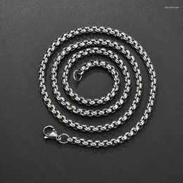 Chains YYSuniee Stainless Steel Box Chain Necklace Simple Dainty To Match Different Pendants For Men Women Birthday Gift