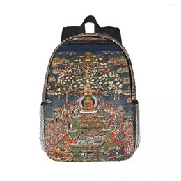 Backpack Amitabha The Buddha Of Western Pure Land (Sukhavati) Backpacks Boys Girls Bookbag School Bags Laptop Rucksack Shoulder Bag