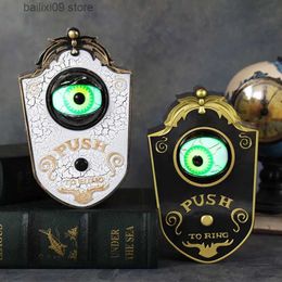 Other Event Party Supplies Luminous Eyes Doorbell Haunted Decorations Eyeball Doorbell Horror Props Creepy Eyes Doorbell with Sound Lights for Halloween T231012