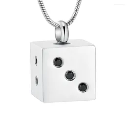 Pendant Necklaces Cremation Jewelry Cube Urn For Ashes Locket Keepsake Memorial