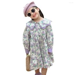 Girl Dresses Toddler Girls Dress Floral Pattern For Casual Style Kids Spring Autumn Costume