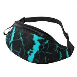 Waist Bags Cracked Space Lava Bag Abstract Art Travel Ladies Pack Polyester Pattern