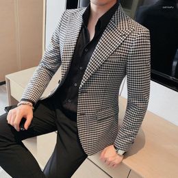 Men's Suits 2023 Casual Blazers Korean Version Slim-Fit Trend Business Jackets High-Quality Design -Selling Fashion Suit Men S-3XL