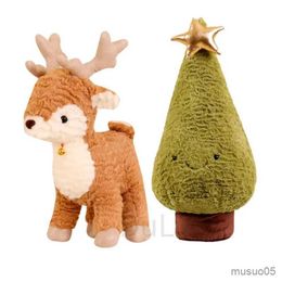Christmas Toy Supplies Promotion New Market Cartoon Christmas Tree Home Decoration Plush Toy Simulated Elk Tree Doll Xmas Festival Kid Child Gift R231012