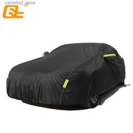 Car Covers 190T Universal Car Covers Indoor Outdoor Full Auot Cover Sun UV Snow Dust Resistant Protection Cover Fit Suv Sedan Hatchback Q231012